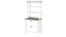 Lateral File Cabinets Bush Furniture Lateral File Cabinet with Hutch