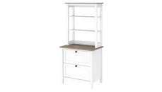 Lateral File Cabinets Bush Furniture Lateral File Cabinet with Hutch