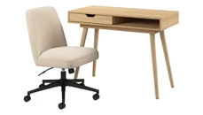 Writing Desks Bush Furniture 40in W x 20in D Small Writing Desk and Chair Set