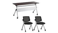 Training Tables Bush Furniture 60in W Nesting Training Table and 2 Nesting Chairs