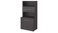 Tall Storage Cabinets Bush Furniture 36in W Tall Storage Cabinet with Doors and Shelves