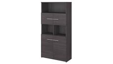 Standard Bookcases Bush Furniture 5 Shelf Bookcase with Doors