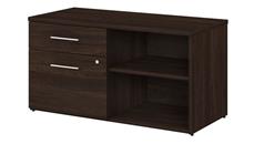 Combo Credenzas Bush Furniture Low Storage Cabinet with Drawers and Shelves