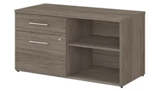 Storage Credenzas Bush Furniture Low Storage Cabinet with Drawers and Shelves