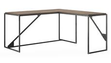 L Shaped Desk Shells Bush Furniture 62in W L-Shaped Industrial Desk