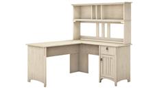 L Shaped Desks with Hutch Bush Furniture 60in W L-Shaped Desk with Hutch