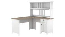 L Shaped Desks with Hutch Bush Furniture 60in W L-Shaped Desk with Hutch
