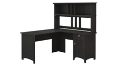L Shaped Desks with Hutch Bush Furniture 60in W L-Shaped Desk with Hutch