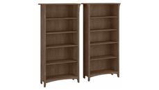 Standard Bookcases Bush Furniture Tall 5 Shelf Bookcase (Set of 2)