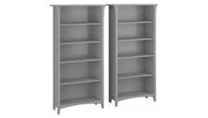Standard Bookcases Bush Furniture Tall 5 Shelf Bookcase (Set of 2)