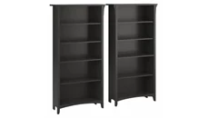 Standard Bookcases Bush Furniture Tall 5 Shelf Bookcase (Set of 2)