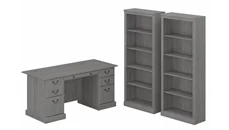 Office Suites Bush Furniture Executive Desk and Bookcase Set