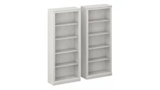 Standard Bookcases Bush Furniture Tall 5 Shelf Bookcases (Set of 2)