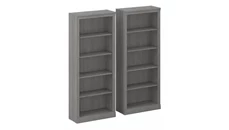 Standard Bookcases Bush Furniture Tall 5 Shelf Bookcases (Set of 2)