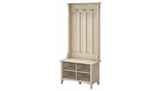 Coat Racks & Hall Trees Bush Furniture Hall Tree with Shoe Storage Bench