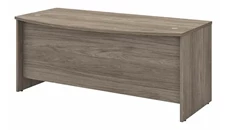 Stand-Alone Desk Shells Bush Furniture 72in W x 36in D Bow Front Desk