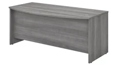 Stand-Alone Desk Shells Bush Furniture 72in W x 36in D Bow Front Desk
