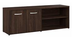 Storage Credenzas Bush Furniture Low Storage Cabinet with Doors and Shelves
