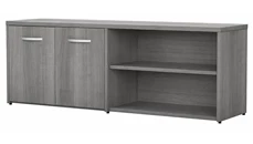 Storage Credenzas Bush Furniture Low Storage Cabinet with Doors and Shelves