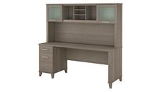 Stand-Alone Desks with Hutch Bush Furniture 72in W Office Desk with Hutch