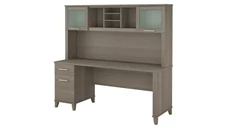 Stand-Alone Desks with Hutch Bush Furniture 72in W Office Desk with Hutch