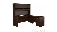 L Shaped Desks with Hutch Bush Furniture 72in W L-Shaped Desk with Hutch and Assembled 3 Drawer Mobile File Cabinet
