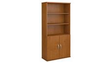Standard Bookcases Bush Furniture 36in W 5 Shelf Bookcase with Doors