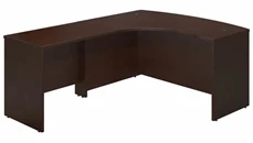 L Shaped Desk Shells Bush Furniture 60in W x 43in D Left Hand Bowfront Desk Shell with 36in W Return