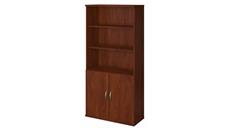 Standard Bookcases Bush Furniture 36in W 5 Shelf Bookcase with Doors