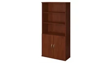Standard Bookcases Bush Furniture 36in W 5 Shelf Bookcase with Doors