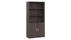 Standard Bookcases Bush Furniture Tall 5 Shelf Bookcase with Doors