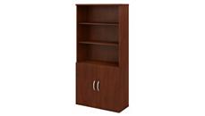 Standard Bookcases Bush Furniture 5 Shelf Bookcase with Doors
