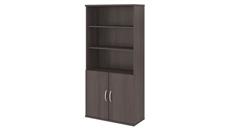 Standard Bookcases Bush Furniture 5 Shelf Bookcase with Doors