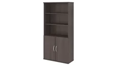 Standard Bookcases Bush Furniture 5 Shelf Bookcase with Doors