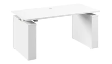 Standing Desks - Electronically Adjustable Bush Furniture 60in W Electric Height Adjustable Standing Desk