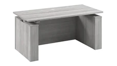 Standing Desks - Electronically Adjustable Bush Furniture 60in Electric Height Adjustable Standing Desk with Modesty Panel