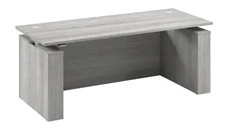 Standing Desks - Electronically Adjustable Bush Furniture 72in W Electric Height Adjustable Standing Desk with Modesty Panel