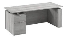 Standing Desks - Electronically Adjustable Bush Furniture 72in Eletric Height Adjustable Standing Desk with File Cabinet