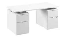 Adjustable Height Desks & Tables Bush Furniture 60in Electric Height Adjustable Standing Desk with Drawers