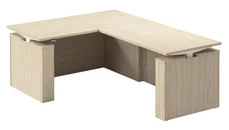 Adjustable Height Desks & Tables Bush Furniture 60in Electric Height Adjustable L-Shaped Standing Desk