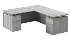 Adjustable Height Desks & Tables Bush Furniture 72in W Height Adjustable L-Shaped Standing Desk with Drawers