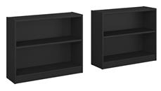 Low Bookcases Bush Furniture 2 Shelf Bookcase - Set of 2