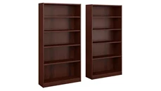 Standard Bookcases Bush Furniture 5 Shelf Bookcase - Set of 2