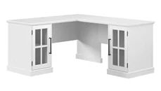 L Shaped Double Pedestal Desks Bush Furniture 60in W L-Shaped Desk with Storage