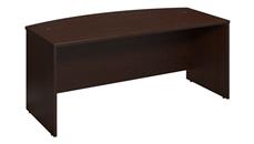 Stand-Alone Desk Shells Bush Furniture 72in W x 36in D Bow Front Desk Shell