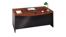 Stand-Alone Desk Shells Bush Furniture 72in W x 36in D Bow Front Desk