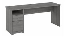Stand-Alone Single Pedestal Desks Bush Furniture 72in W Computer Desk with Drawers
