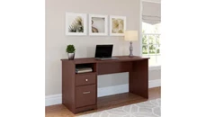 Stand-Alone Single Pedestal Desks Bush Furniture 60in W Computer Desk with Drawers