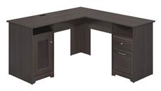 L Shaped Double Pedestal Desks Bush Furniture 60in W L-Shaped Desk