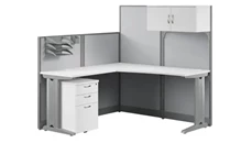 Cubicles Bush Furniture L-Workstation with Storage